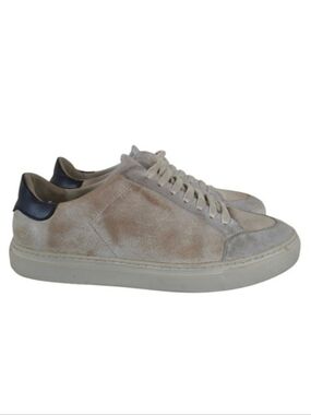 Axel Arigato Clean 90 Triple Beige Retro VTG  style Leather Sneakers sz 9
